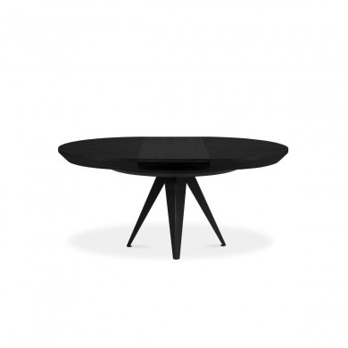 Table extensible Toni Placage en Chêne Noir 76x120x120 BOUTICA DESIGN MIC_TAB_EXT_120_TONI2