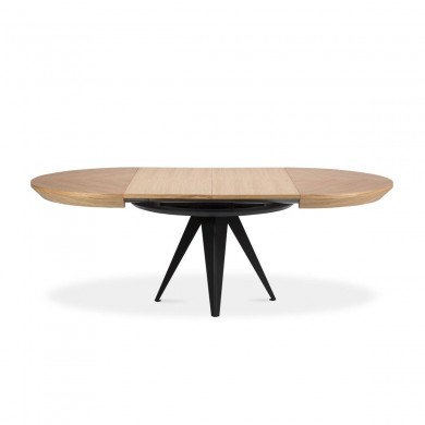 Table extensible Toni Placage en Chêne Naturel 76x130x130 BOUTICA DESIGN MIC_TAB_EXT_130_TONI1