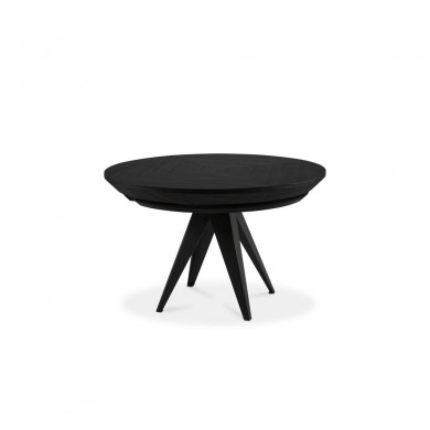 Table extensible Toni Placage en Chêne Noir 76x130x130 BOUTICA DESIGN MIC_TAB_EXT_130_TONI2