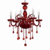 Lustre GIUDECCA Rouge 6x40W IDEAL LUX 27418