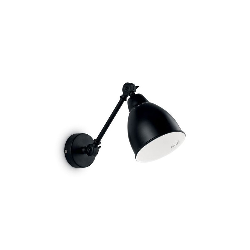 Applique murale NEWTON Noir 1x60W IDEAL LUX 27852