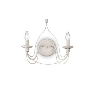 Applique murale CORTE Blanc vieilli 2x40W IDEAL LUX 28460