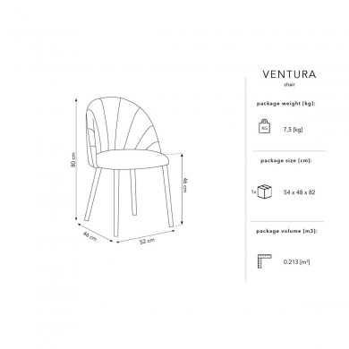 Chaise velours Ventura Rouge BOUTICA DESIGN MIC_CH_2_F1_VENTURA10
