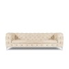 Canapé velours Violane Beige Clair 3 Places BOUTICA DESIGN MIC_3S_103_F1_VIOLANE1