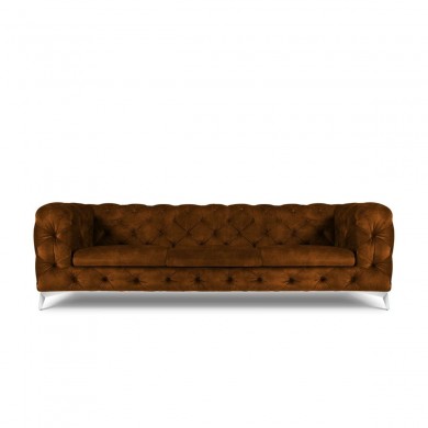 Canapé velours Violane Marron 3 Places BOUTICA DESIGN MIC_3S_103_F1_VIOLANE2