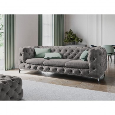 Canapé velours Violane Gris 3 Places BOUTICA DESIGN MIC_3S_103_F1_VIOLANE6