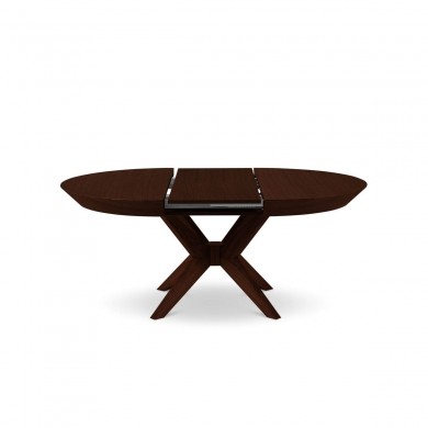 Table extensible Virginia Placage Chêne Foncé Chêne Brun Foncé 76x120x120 BOUTICA DESIGN MIC_TAB_EXT_120_VIRGINIA2