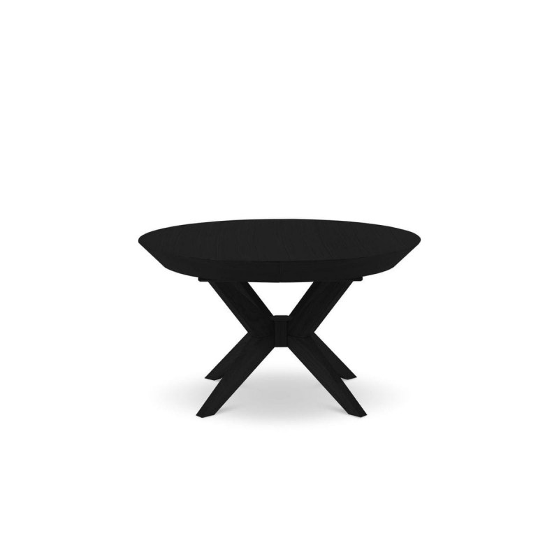 Table extensible Virginia Placage Chêne Noir Chêne Noir 76x120x120 BOUTICA DESIGN MIC_TAB_EXT_120_VIRGINIA3