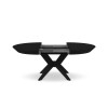 Table extensible Virginia Placage Chêne Noir Chêne Noir 76x120x120 BOUTICA DESIGN MIC_TAB_EXT_120_VIRGINIA3