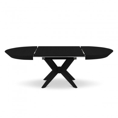 Table extensible Virginia Placage Chêne Noir Chêne Noir 76x120x120 BOUTICA DESIGN MIC_TAB_EXT_120_VIRGINIA3