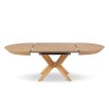 Table extensible Virginia Placage Chêne Naturel Chêne 76x130x130 BOUTICA DESIGN MIC_TAB_EXT_130_VIRGINIA1