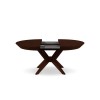 Table extensible Virginia Placage Chêne Foncé Chêne Brun Foncé 76x130x130 BOUTICA DESIGN MIC_TAB_EXT_130_VIRGINIA2