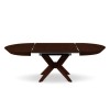 Table extensible Virginia Placage Chêne Foncé Chêne Brun Foncé 76x130x130 BOUTICA DESIGN MIC_TAB_EXT_130_VIRGINIA2