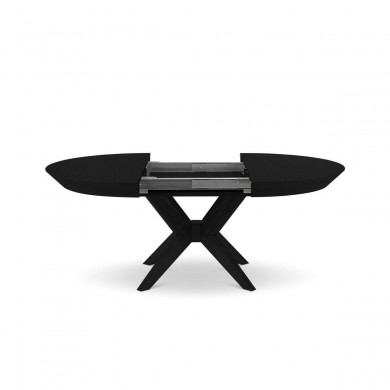 Table extensible Virginia Placage Chêne Noir Chêne Noir 76x130x130 BOUTICA DESIGN MIC_TAB_EXT_130_VIRGINIA3