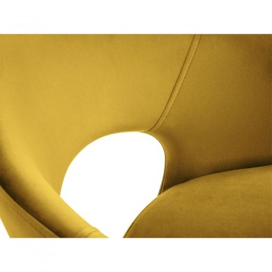 Chaise velours Wedi Jaune BOUTICA DESIGN MIC_CH_2_F10_WEDI3