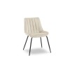 Chaise velours Yuma Beige Pieds Métal Noir BOUTICA DESIGN MIC_CH_2_F9_YUMA1