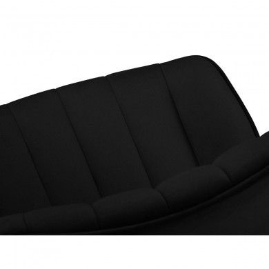 Chaise velours Yuma Noir Pieds Métal Noir BOUTICA DESIGN MIC_CH_2_F9_YUMA12