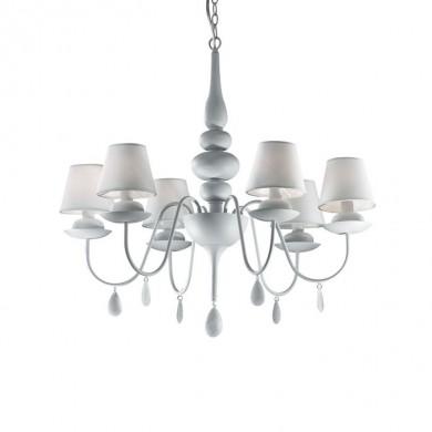 Lustre BLANCHE Blanc 6x40W IDEAL LUX 35581