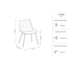 Chaise velours Yuma Noir Pieds Métal Doré BOUTICA DESIGN MIC_CH_2_F10_YUMA12