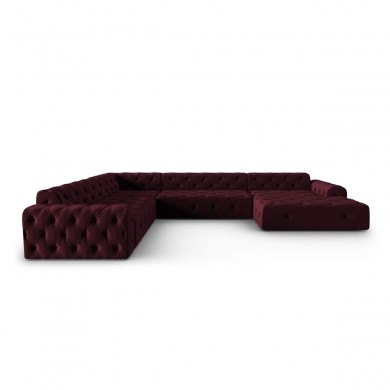 Canapé d'angle panoramique gauche velours Candice Bordeaux BOUTICA DESIGN MIC_UL_L_131_F1_CANDICE5