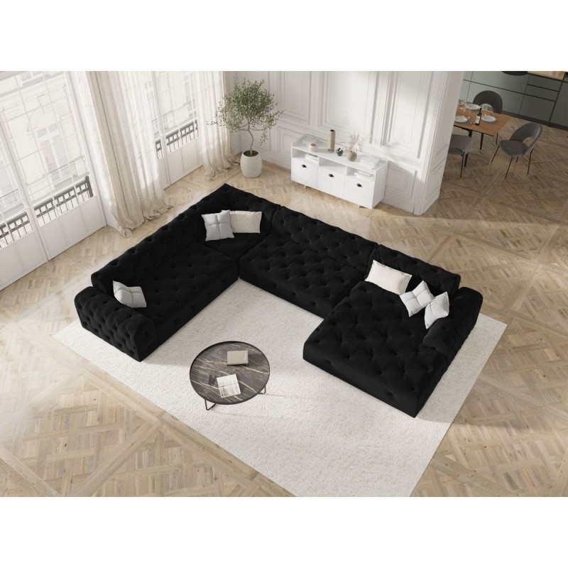 Canapé d'angle panoramique gauche velours Candice Noir BOUTICA DESIGN MIC_UL_L_131_F1_CANDICE8