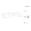 Canapé d'angle panoramique droit velours Candice Bordeaux BOUTICA DESIGN MIC_UR_L_131_F1_CANDICE5