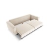 Canapé convertible avec coffre Caro Beige Clair Velours BOUTICA DESIGN MIC_3SF_51_F1_CARO1