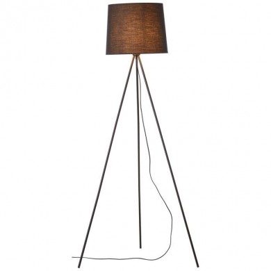 Lampadaire AILEY 1x60W E27 Noir Trepied BRI_92660_06 92660/06 Lampadaire AILEY 1x60W E27 Noir Trepied BRILLIANT 92660/06