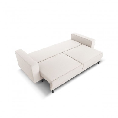 Canapé convertible avec coffre Caro Beige Clair Tissu BOUTICA DESIGN MIC_3SF_78_F1_CARO1