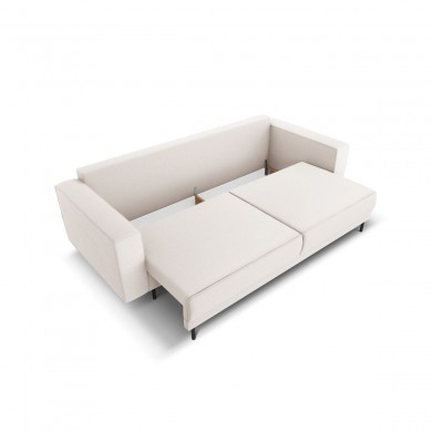 Canapé convertible avec coffre Caro Beige Clair Tissu BOUTICA DESIGN MIC_3SF_78_F1_CARO1