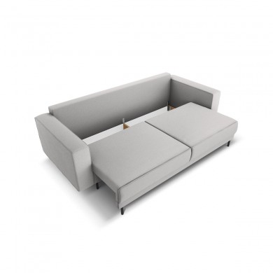 Canapé convertible avec coffre Caro Gris Clair Tissu BOUTICA DESIGN MIC_3SF_78_F1_CARO4