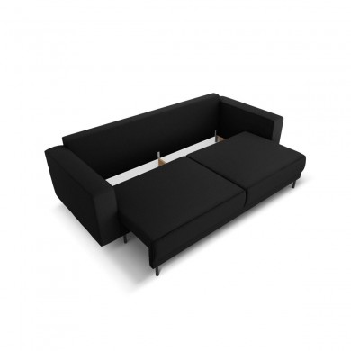 Canapé convertible avec coffre Caro Noir Tissu BOUTICA DESIGN MIC_3SF_78_F1_CARO6