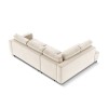 Canapé convertible velours Caro Beige Clair BOUTICA DESIGN MIC_LCF_51_F1_CARO1