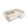 Canapé convertible velours droit Caro Beige Clair BOUTICA DESIGN MIC_RCF_51_F1_CARO1