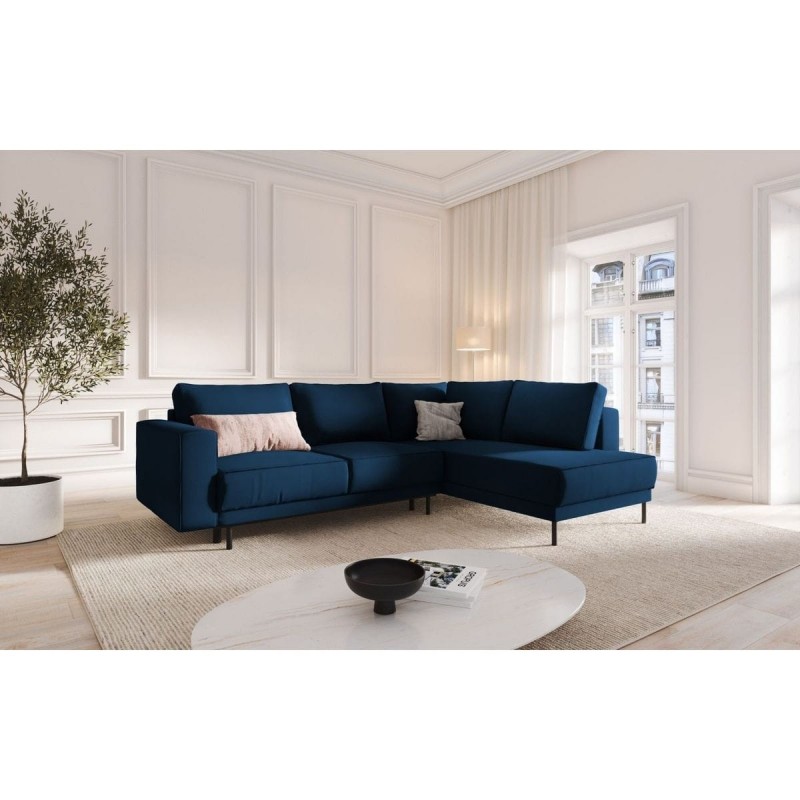 Canapé convertible velours droit Caro Bleu Roi BOUTICA DESIGN MIC_RCF_51_F1_CARO2