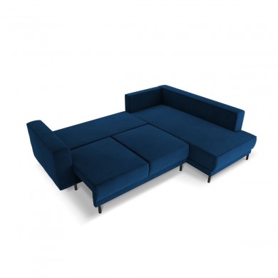 Canapé convertible velours droit Caro Bleu Roi BOUTICA DESIGN MIC_RCF_51_F1_CARO2