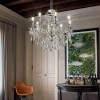 Lustre Design avec pampilles GIOCONDA Argent 8x40W IDEAL LUX 44934