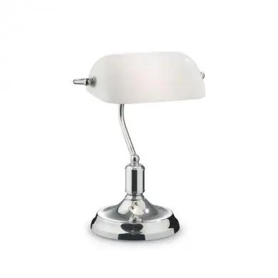 Lampe de banquier LAWYER Chrome 1x60W IDL_045047 45047 Lampe de banquier LAWYER Chrome 1x60W IDEAL LUX 45047