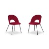 Chaise (lot x2) velours Emma Rouge BOUTICA DESIGN MIC_CHSET2_2_F1_EMMA10