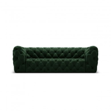 Canapé velours Iggy Vert Bouteille 3 Places BOUTICA DESIGN MIC_3S_51_F1_IGGY2