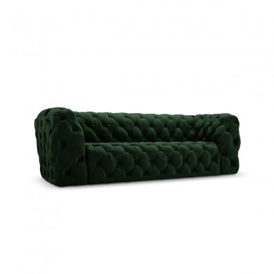 Canapé velours Iggy Vert Bouteille 3 Places BOUTICA DESIGN MIC_3S_51_F1_IGGY2