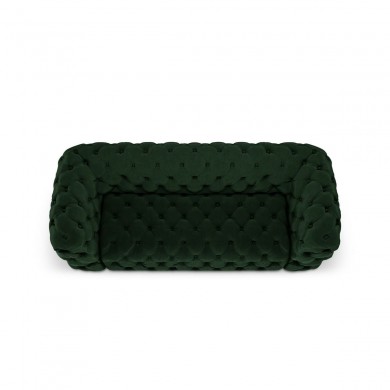 Canapé velours Iggy Vert Bouteille 3 Places BOUTICA DESIGN MIC_3S_51_F1_IGGY2