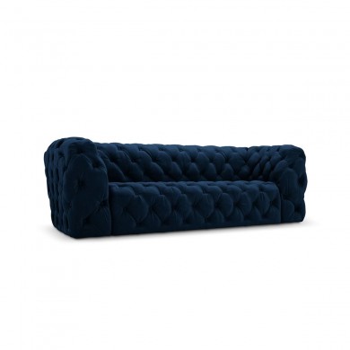 Canapé velours Iggy Bleu Roi 3 Places BOUTICA DESIGN MIC_3S_51_F1_IGGY3