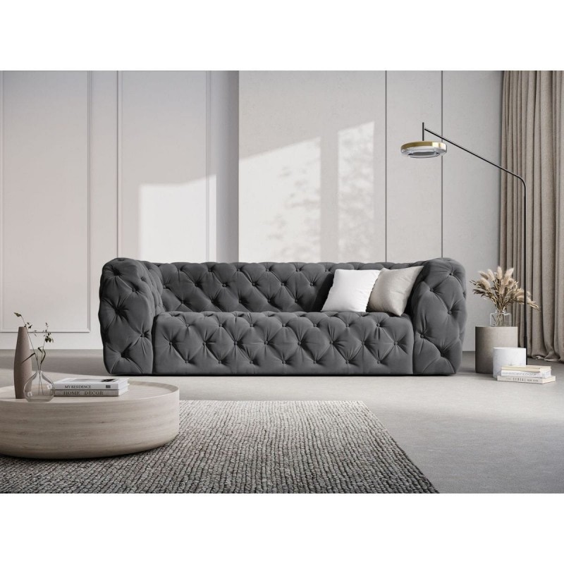 Canapé velours Iggy Gris 3 Places BOUTICA DESIGN MIC_3S_51_F1_IGGY5