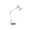 Lampe de bureau articulée OCTAVIA 1x40W E27 Chromé Blanc BRILLIANT 92708/75