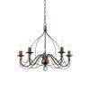 Lustre CORTE Rouille 5x40W IDEAL LUX 57187