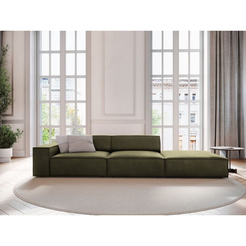 Canapé droit velours Jodie Vert BOUTICA DESIGN MIC_3SOR_51_F1_JODIE2