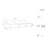 Canapé velours Jodie Gris L240cm BOUTICA DESIGN MIC_3SO_51_F1_JODIE6