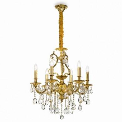 Lustre Design Italien GIOCONDA Or 6x40W IDEAL LUX 60507