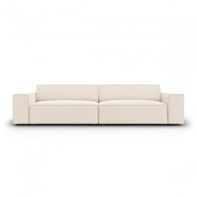 Canapé velours Jodie Beige Clair 4 Places BOUTICA DESIGN MIC_4S_51_F1_JODIE1